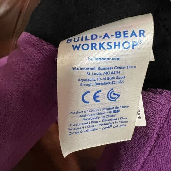 BUILD-A-BEAR Tempest Shadow Plush 16” MY LITTLE PONY Movie Purple Black 2017 - Picture 5 of 15